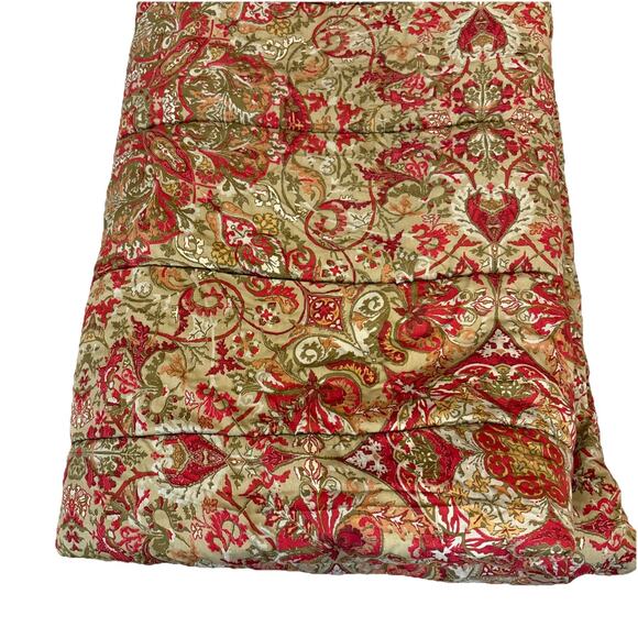 Vintage Ralph Lauren Randolph Galahad Red Paisley Queen Comforter Rare - Picture 7 of 7